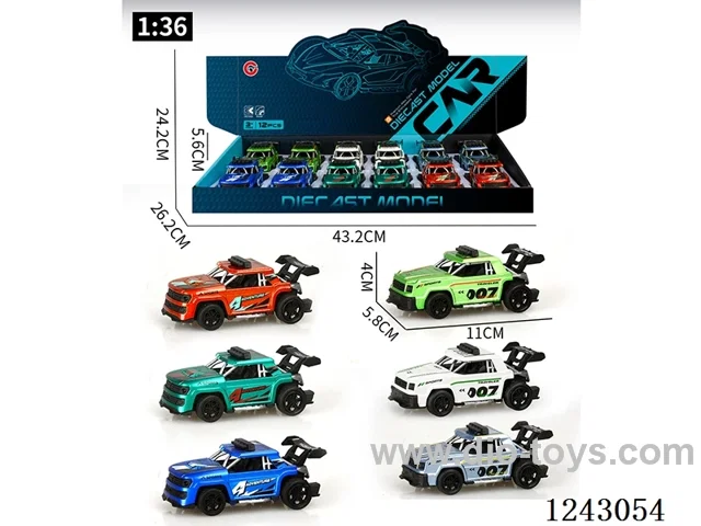 1:36 Alloy Small 12PCS Pull back car
