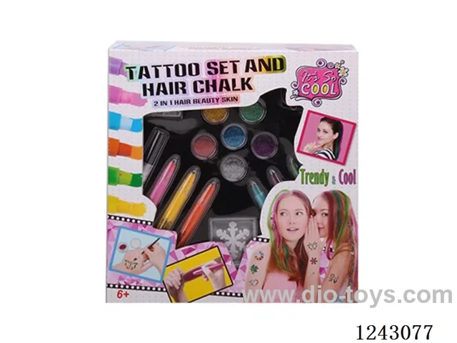 Hair Dyeing + Tattoo Set