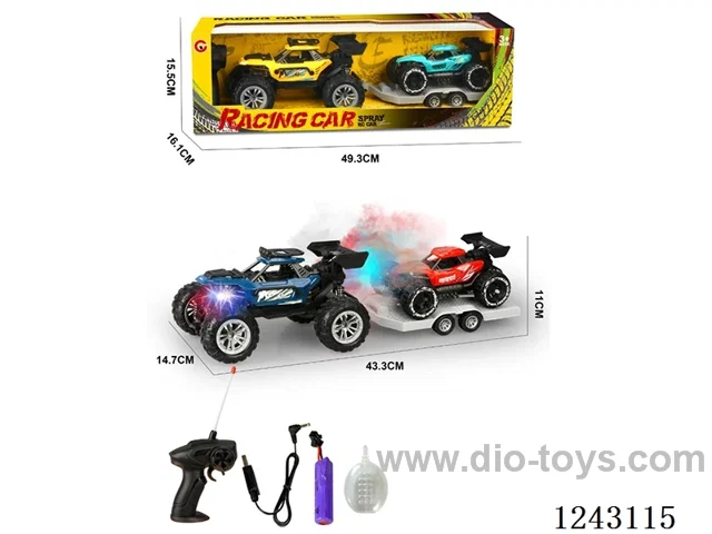 1:18 4ch RC Car with light/spray + Inertia Buggy (Included Battery)