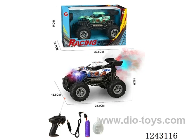 1:16 4ch RC Car with light/spray + Inertia Buggy (Included Battery)