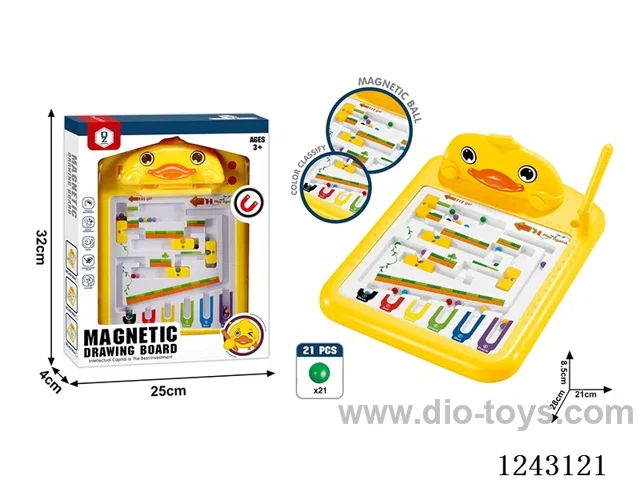 Duck Dribble Drawing Board 21 Beads (Maze Colour Classification)