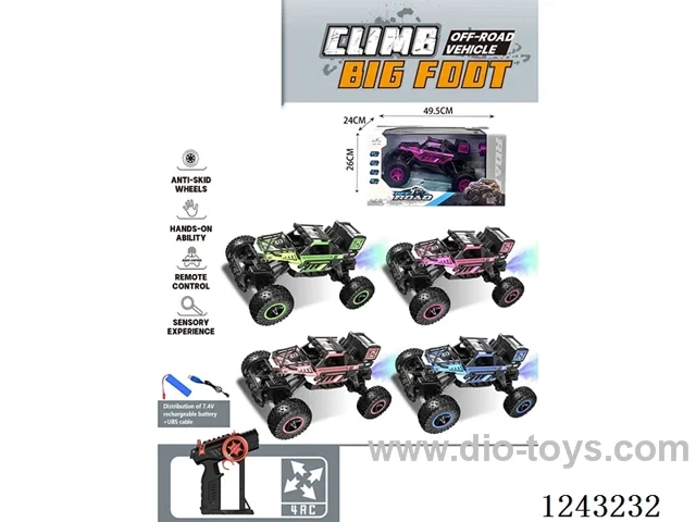 1:10 RC Alloy Climbing Car with spray included battery included battery