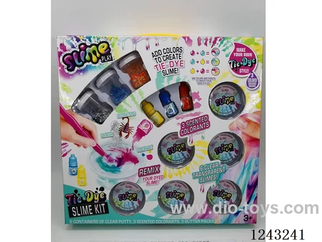 DIY Slime Crystal Clay 6 bottles of 50g clay + 3 bottles of accessories random mix + 3 bottles of colour + 3 tools. Straws