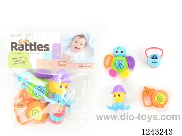 4PCS baby rattles