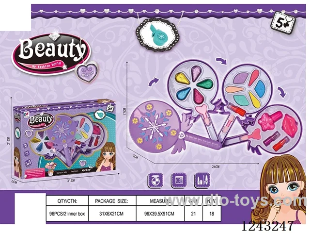 Lollipop 3-layer cosmetic children's makeup set