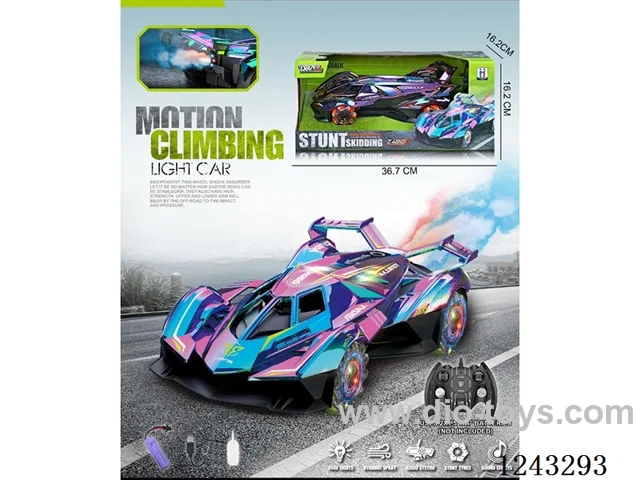 2.4G 9ch RC stunt car W L/M/spray included battery