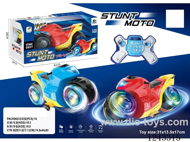 RC motorbike W L/M/spray included battery