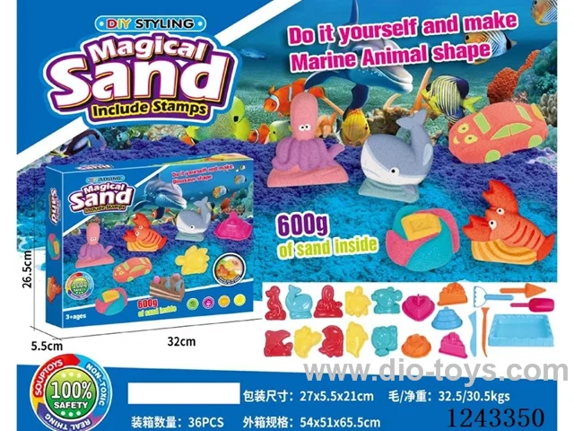 Space sand + underwater world, cake sand mould (with sand tray)