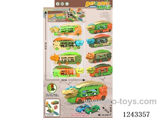 free wheel Dinosaur Transformer Scooter + pull back tin car