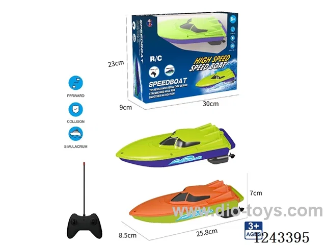 4ch RC boat with flick switch (Not Included battery)