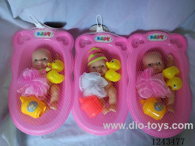 3 types 6 inch Bathtub Dolls