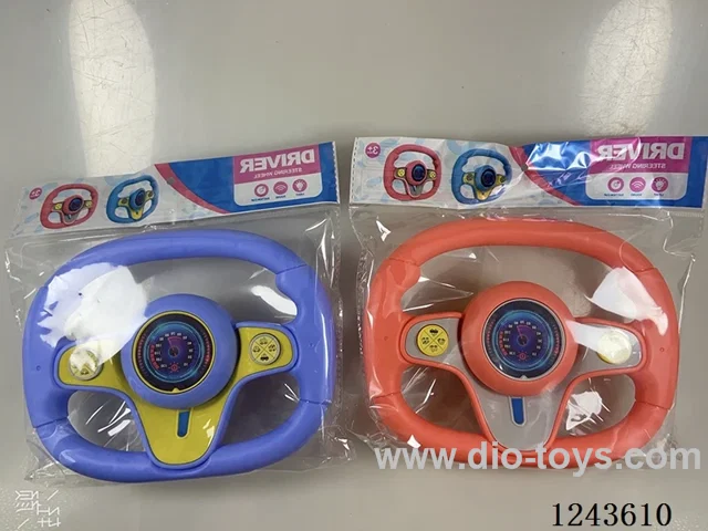 Steering wheel+suction cup W L/M not included battery 2 colors