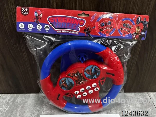 Children's simulation steering wheel (Spider-Man) (with music)