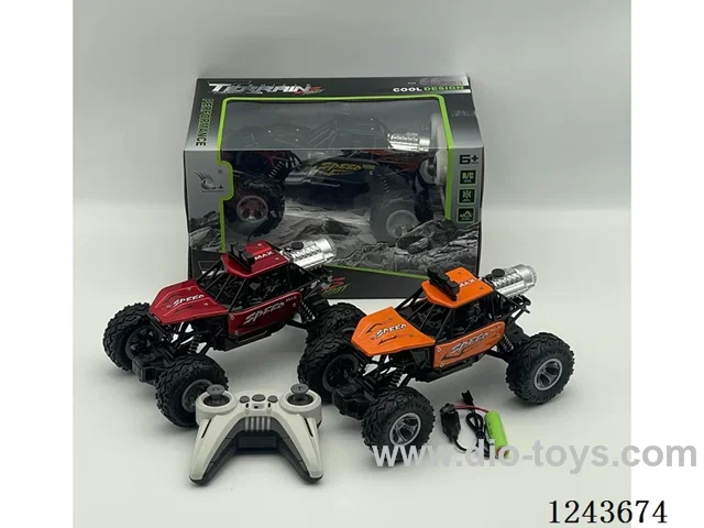 RC Alloy climbing car with light/spray included battery