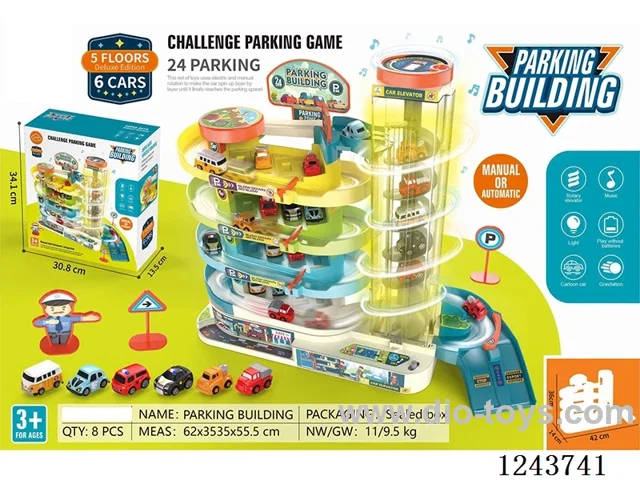 Medium 5-storey car building + 6 cars W L/M not included battery