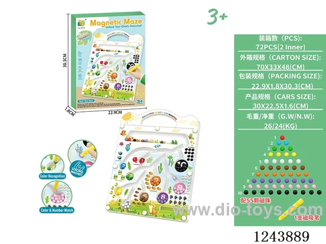 Magnetic Dribble Drawing Board Colour Sorting