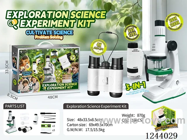 3-in-1 Science Set-AA*2 not included/AAA*1 not included