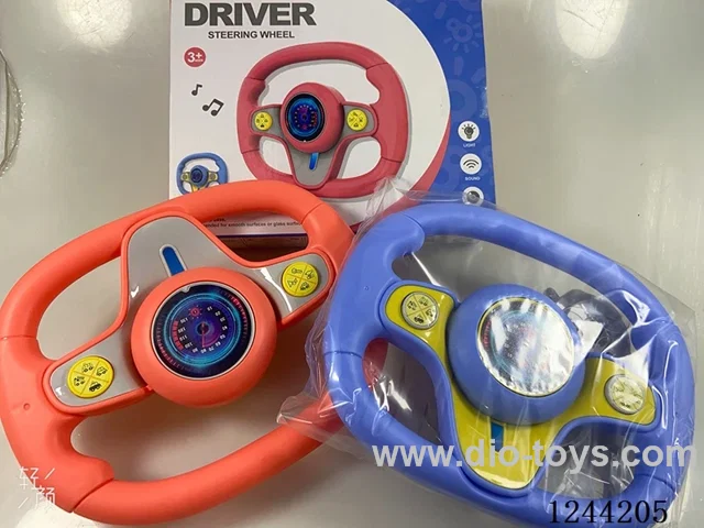 Steering wheel+suction cup W L/M not included battery 2 colors