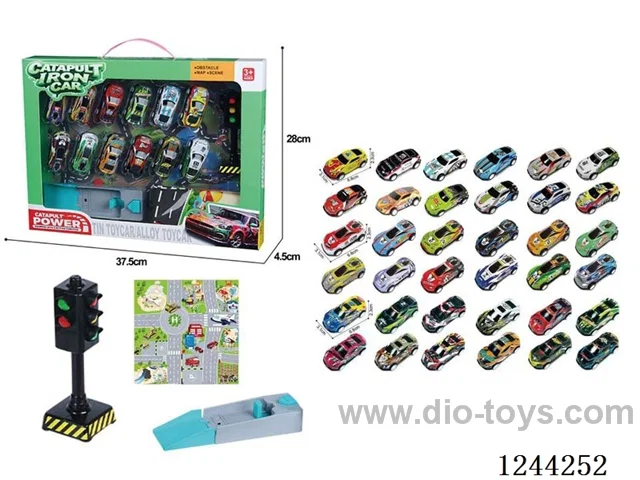 6.8cm tin pull back racing car (12PCS cars randomly loaded)