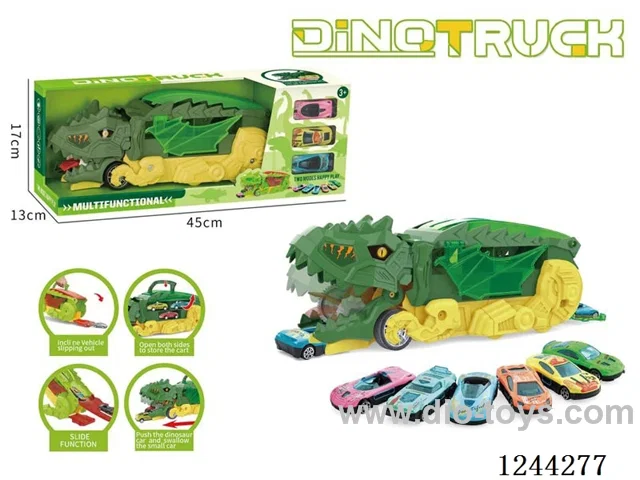 Swallow Car Transformer Dinosaur (with 3PCS Alloy Vehicle Random)