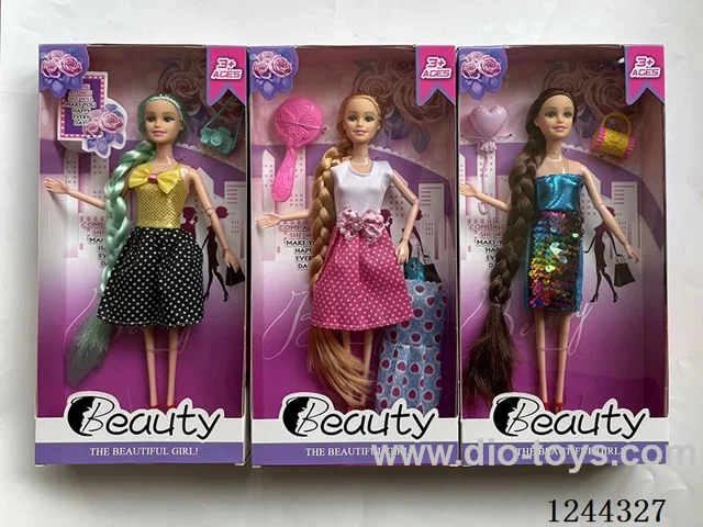 11.5 inch jointed doll/3 mixed