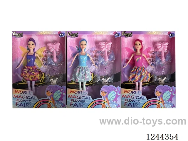 11.5 inch Flower Fairy Doll/3 mixed