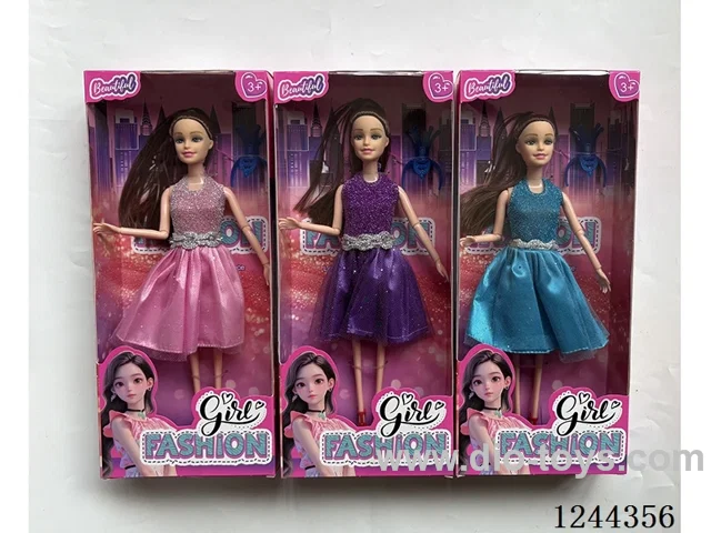 11.5 inch jointed doll/3 mixed