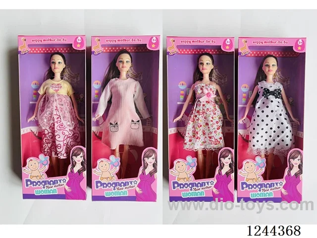 11.5 inch maternity doll (belly can be removed + small baby)