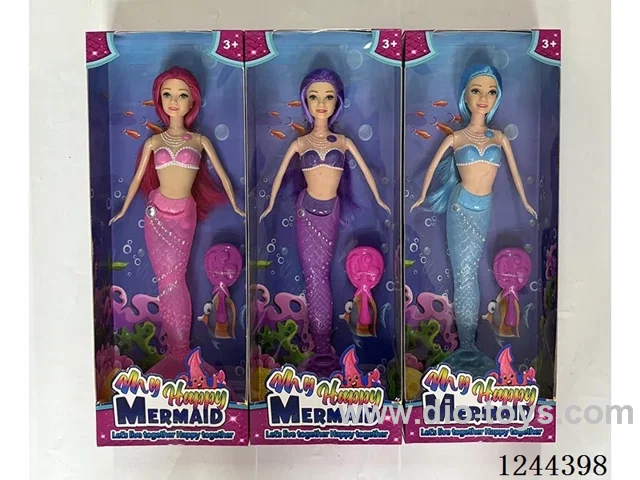 11.5 inch mermaid doll/3 mixed