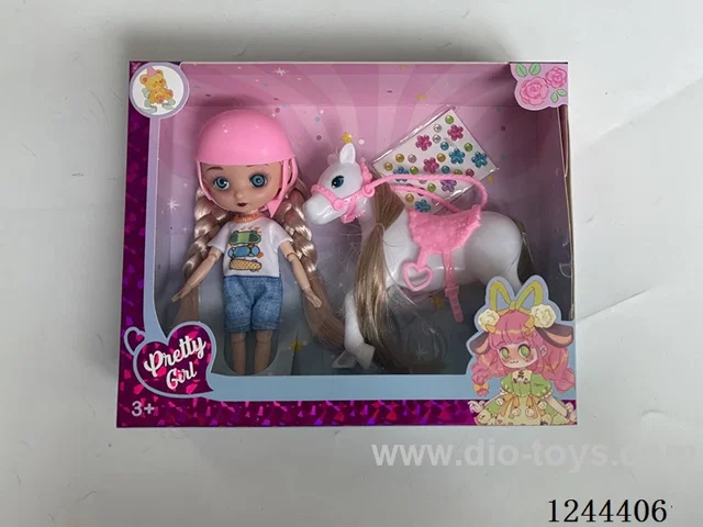 6 inch jointed 3D eye doll