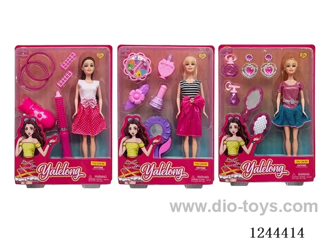 11.5 inch doll set/3 mixed