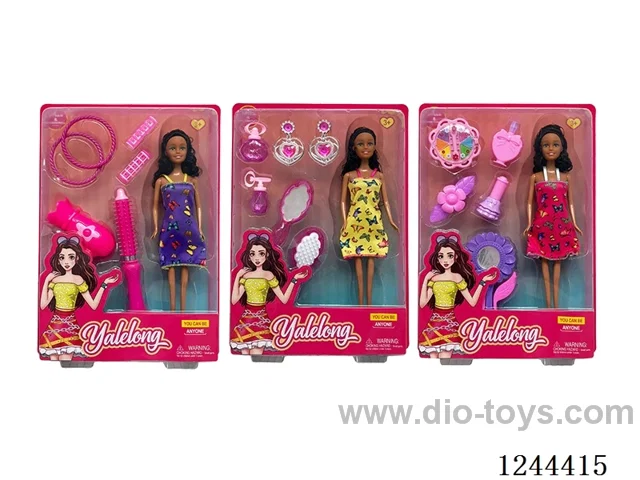 11.5 inch dolls set/3 mixed