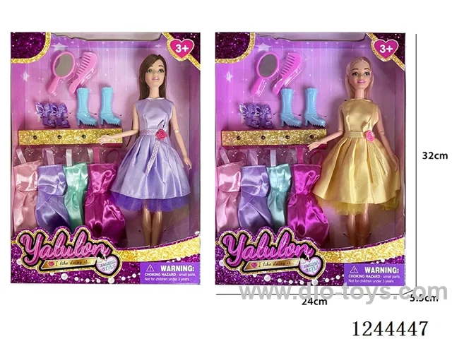 11.5 inch jointed doll/2 mixed
