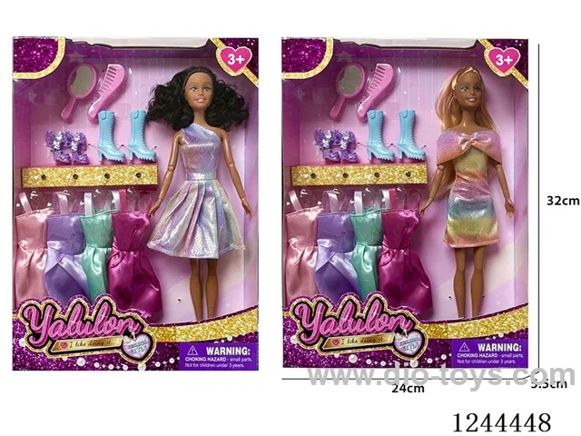 11.5 inch jointed doll/2 mixed