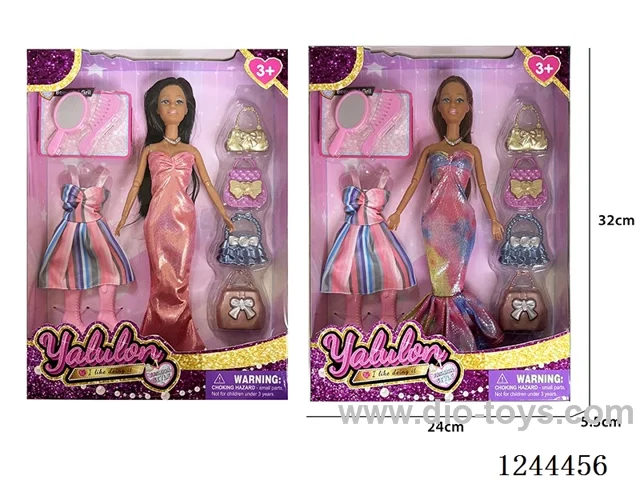 11.5 inch jointed doll/2 mixed