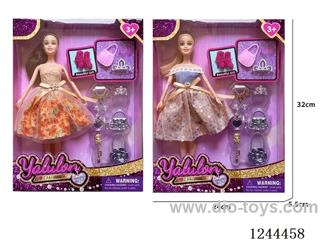 11.5 inch jointed doll/2 mixed