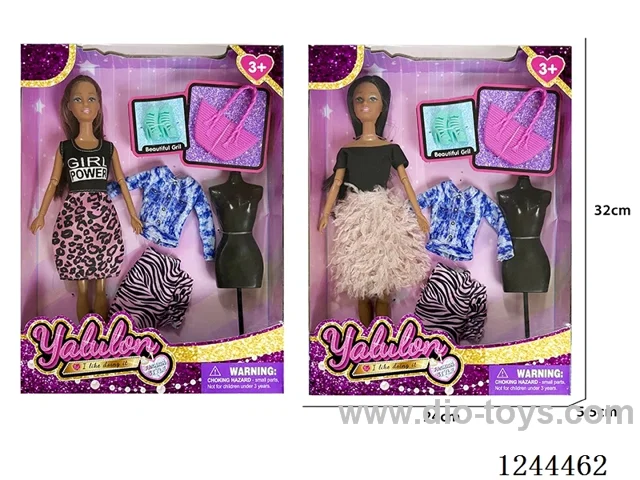 11.5 inch jointed doll/2 mixed