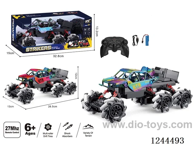 1:16 6ch rc alloy car 2 colors included battery