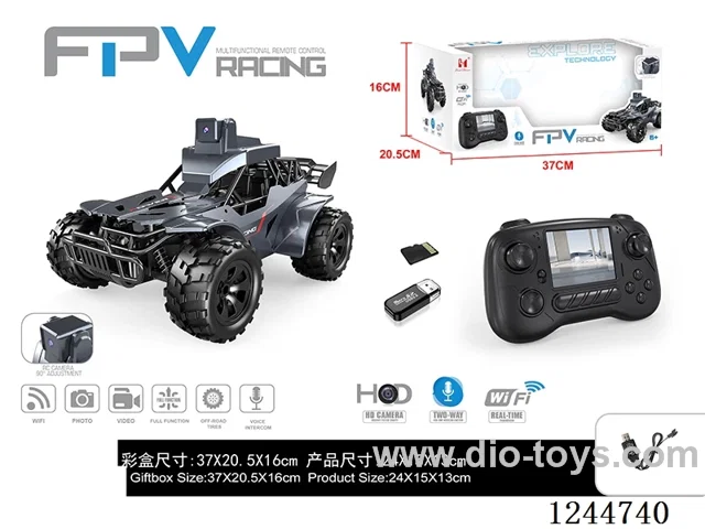 Alloy RC car with real time transmission Included battery