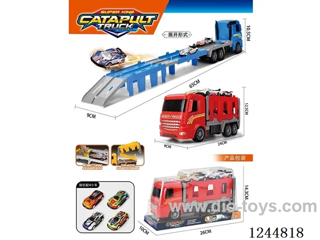 Inertia Tractor Dual Ejector Transporter 3 Colours Mixed