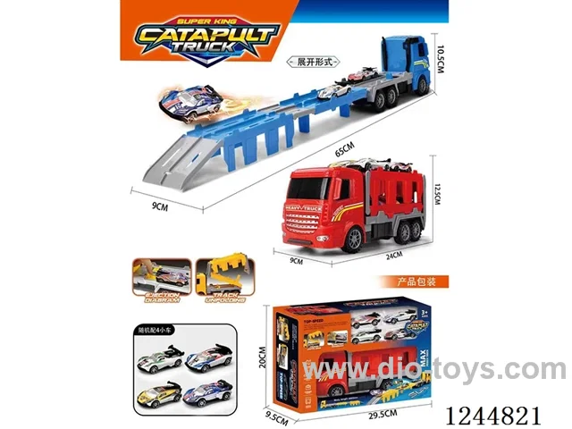 Inertia Tractor Dual Ejector Transporter 3 Colours Mixed