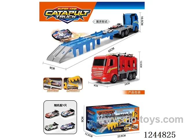 Inertia Tractor Dual Ejector Transporter with 4PCS AB cart 3-colour mix