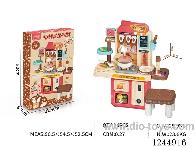 Kitchen stove with chairs