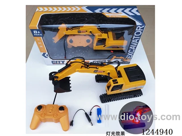 6ch RC engineering car (with dazzling lights) included battery