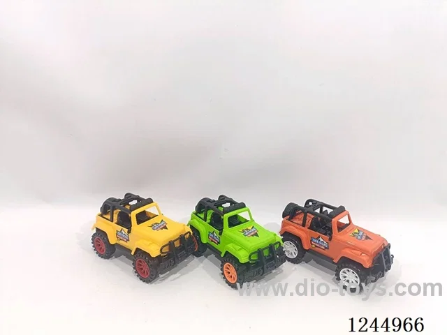 Wire-pulling jeep with lights 3 colors