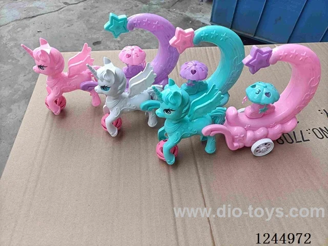 Wire-pulling pony car with light