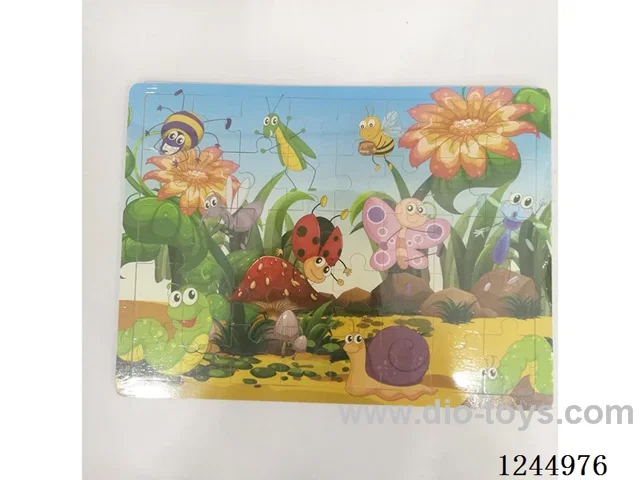 Wooden ten mixed 24-piece jigsaw puzzle