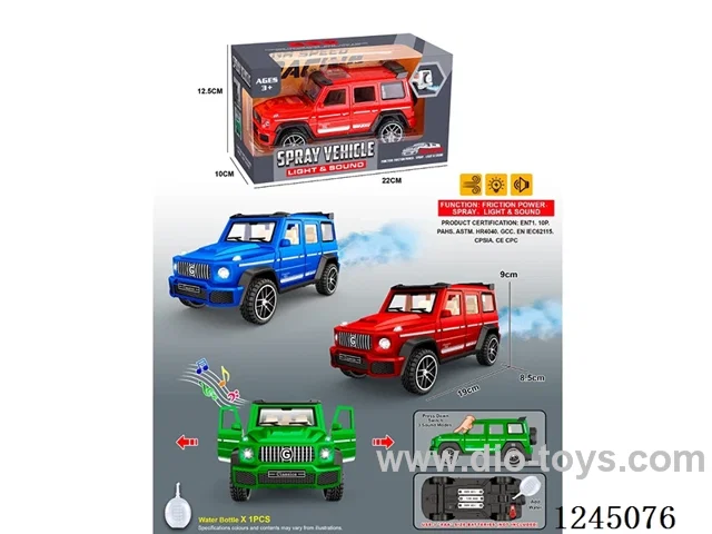 Inertia/Lights/Music/ Open Door/Spray Vehicle (+Water Bottle) Not Included Battery