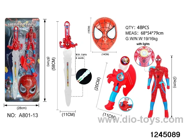 24cm spiderman weapon set
