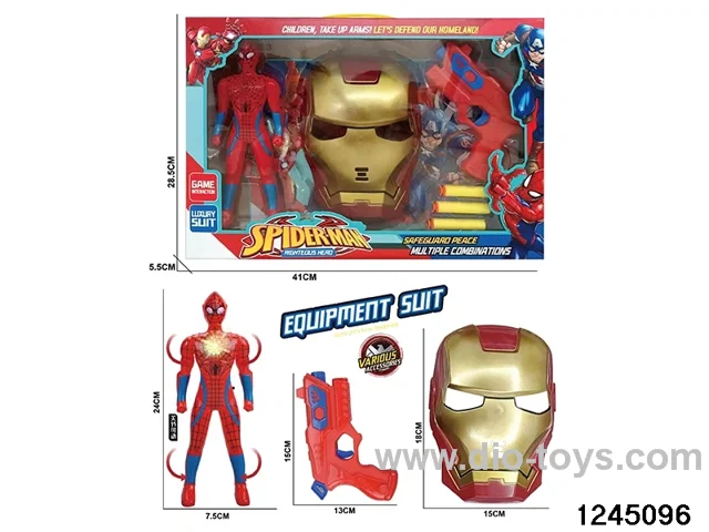 Heroes & ironman mask & EVA bullet gun